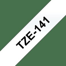 Páska BROTHER TZe-141, průsvitná/černá (18mm, laminované)