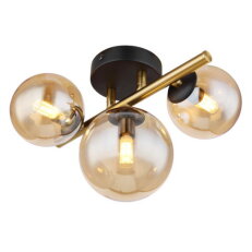 Stropní svítidlo RIHA černá 3xG9 LED 3,5W 230V, 80lm, 3000K GLOBO 56135-3W