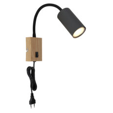 Nástěnné svítidlo ROBBY grafit 1x GU10,max. 25W 230V GLOBO 57911WG