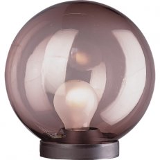 Sloupové svítidlo Globes 250 adaptér černá s kouřovým difuzorem 11W IP44 E27