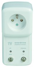 TV-OVERDRIVE F6 zásuvkový adaptér s přepěťovou ochranou + TV  6 A A01060