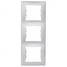 Sedna Rámeček trojnásobný vertikální, Aluminium SCHNEIDER SDN5801360