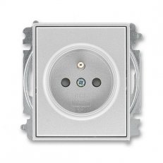 ABB 5519E-A02357 08H Zásuvka 1násobná s clonkami aVíčkem,pro hořlavé podklady