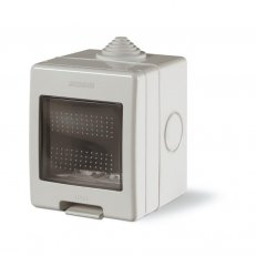 SCAME 136.5122 UNIBOX prázdný box montáž na omítku IP55 - 2 moduly
