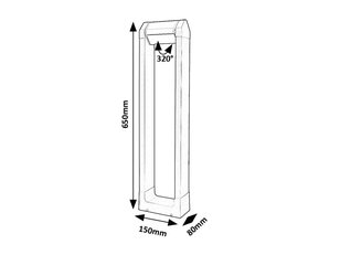MEDNA LED 8W IP54 antracit 3000K 530lm RABALUX 77104