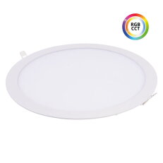 24KW36 LED panel RGBCCT 36W 24V kulatý bílý T-LED 102333