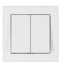 Set přístroje spínače č.5, šroubové svorky, bílý SCHRACK EV106010B-