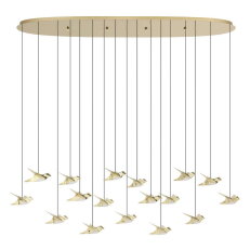 Závěsné svítidlo PARATEBUENO 2 LED mosaz 51W EGLO 390399