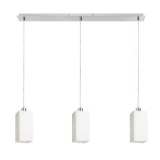 LIZ III 80 závěsná opálové sklo/chrom 230V E27 3x11W RENDL R14028