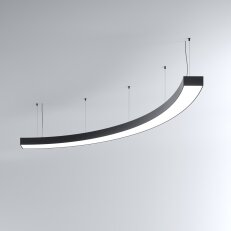 LED Svítidlo MI-SNAKE-02, 70W, 3000K, bez trafa, 24VDC, IP20, černá, 4000K