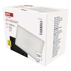 LED reflektor TAMBO, 20 W, 2000 lm, IP65, černý EMOS ZS2522