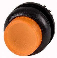 Eaton M22S-DRLH-A Prosvětlená ovládací hlavice, zvýšené, aretace,černý,jantarová