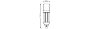 DULUX LED D VT EM & AC MAINS V 9.5W 865 G24D LEDVANCE 4099854502811