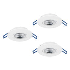 Vestavné svítidlo GEDREZ SET 3XLED-CCT d90 14,7W IP20 bílá EGLO 300184