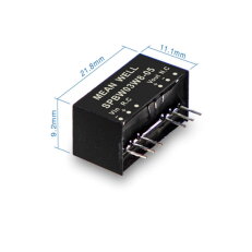 Měnič DC/DC modulový 3W 12V 0-250mA MEAN WELL SPBW03W8-12