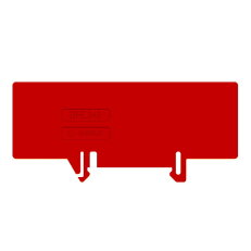 Oddělovací přepážka DFE.2+2/R červená MOREK DFE03R