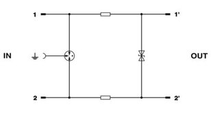 Zásuvný svodič pro přepěťovou ochranu CTM 1X2-110AC PHOENIX CONTACT 2838539