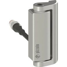 Bezpečnostní pantový spínač Kov, 1NO+1NC, Konektorový kabel M12, IP67