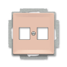 ABB ZONI Kryt zásuvky komunikační přímé (2x) pudrová 5014T-A02018 242