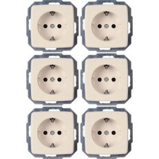 945117052 Profi-Pack: 6 Earthed socket o