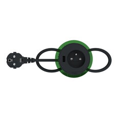 Unica System+ Stolní box XS se zás./USB A 3.1A Antracit SCHNEIDER INS44007