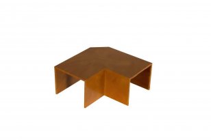 Úhel plochý 60x40mm, imitace dřeva tmavá MALPRO 16040-8835