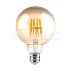 LED Bulb 8W Filament  E27 G95 Amber 2200K VT-2019, V-TAC SKU217145