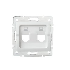 Adaptér datové zásuvky LOGI 2xRJ45 25936 Kanlux bílá