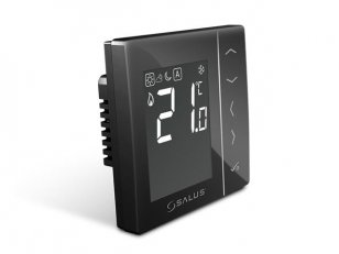 Salus SALUS VS35B Digitální denní termostat, černý, podomítkový, 230V, 3A