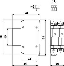 DPF-024DC-16-S přepěťová ochrana napájení s vf filtrem 24V AC i DC SALTEK A06665