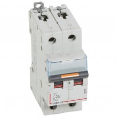 DX3 JISTIČ, 2 PÓLOVÝ, CHAR. C,25A 25KA LEGRAND 409770