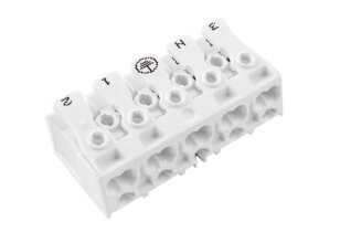 Svorkovnice SLK 3/5 E-PIEC (3-N-E-1-2) pro svítidla PC bílá Eleman 1000142