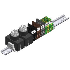 Stožárová výzbroj SV - B - 9.16.4/2 (dva nosiče pojistek) ELEKTRO BEČOV H451211