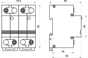 Svodič impulzních proudů HLA50-440/2+0 LED SPD typ 1 HAKEL 10963