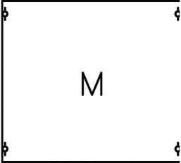 2M00A -montážní modul 500x450mm s krytem