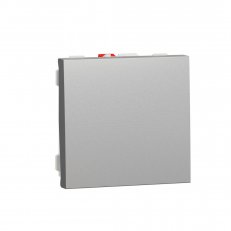 Unica Tlačítko řazení 1/0 ''světlo'', 2M, Aluminium SCHNEIDER NU320630L
