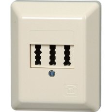 Telefonní zásuvka TAE 3 x 6/6 pol., NFF-