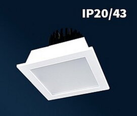 Vestavné svítidlo BANDOG-SQUARE180-LED-1250-3K, IP43/20 VYRTYCH 051531