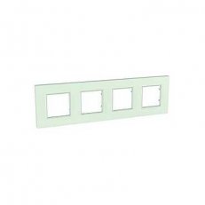 Schneider MGU2.708.17 Krycí rámeček Quadro čtyřnásobný, Green