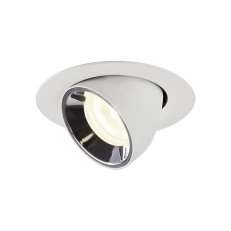 NUMINOS GIMBLE XS, zápustné stropní svítidlo bílé/chrom 4000 K 40° SLV 1005863