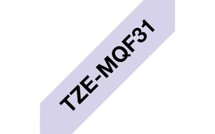 Páska BROTHER TZe-MQF31 pastelová purpurová/černá (12mm, 4m)