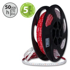 LED pásek SMD5050 RGB + NW, 84LED/m, 15W/m, DC24V, 800lm/m, IP67, 14mm, 50m