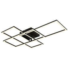 Stropní svítidlo GABRIEL černá LED 40W 230V 1950lm 2700-6500K GLOBO 67227-40NBSH
