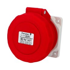Vestavná zásuvka IP67/400V/16A/5P 6h, přímá - SpeedPRO FAMATEL 24371