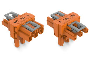 T-rozdělovač 3pól. Kód. R oranžová WAGO 770-667