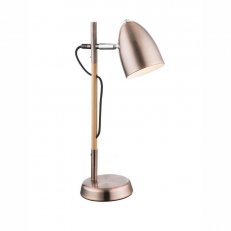 Stolní lampa TONGARIRO dřevo/měď 1xE14 25W 230V GLOBO 21505C