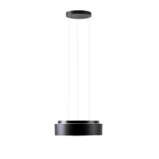 Závěsné LED svítidlo se skleněným stínidlem OSMONT ERIS LEC3 24W IP40 4K černá