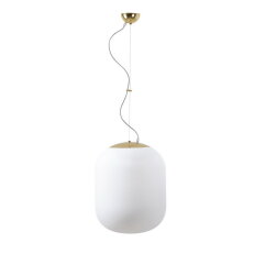 Závěsné LED svítidlo se skleněným stínidlem OSMONT TANIA L2 41W IP40 3K mosaz