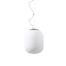 Závěsné LED svítidlo se skleněným stínidlem OSMONT TANIA L1 HP 52W IP40 3K nerez