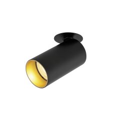 KAMI stropní zápustné svítidlo, 1x max. 10 W, GU10, černá/zlatá SLV 1007741